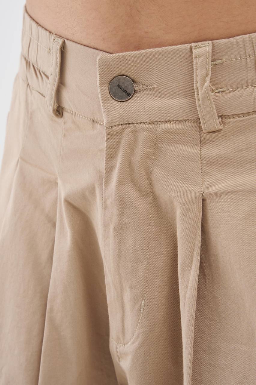 BEIGE CARPENTER BERMUDA SHORTS