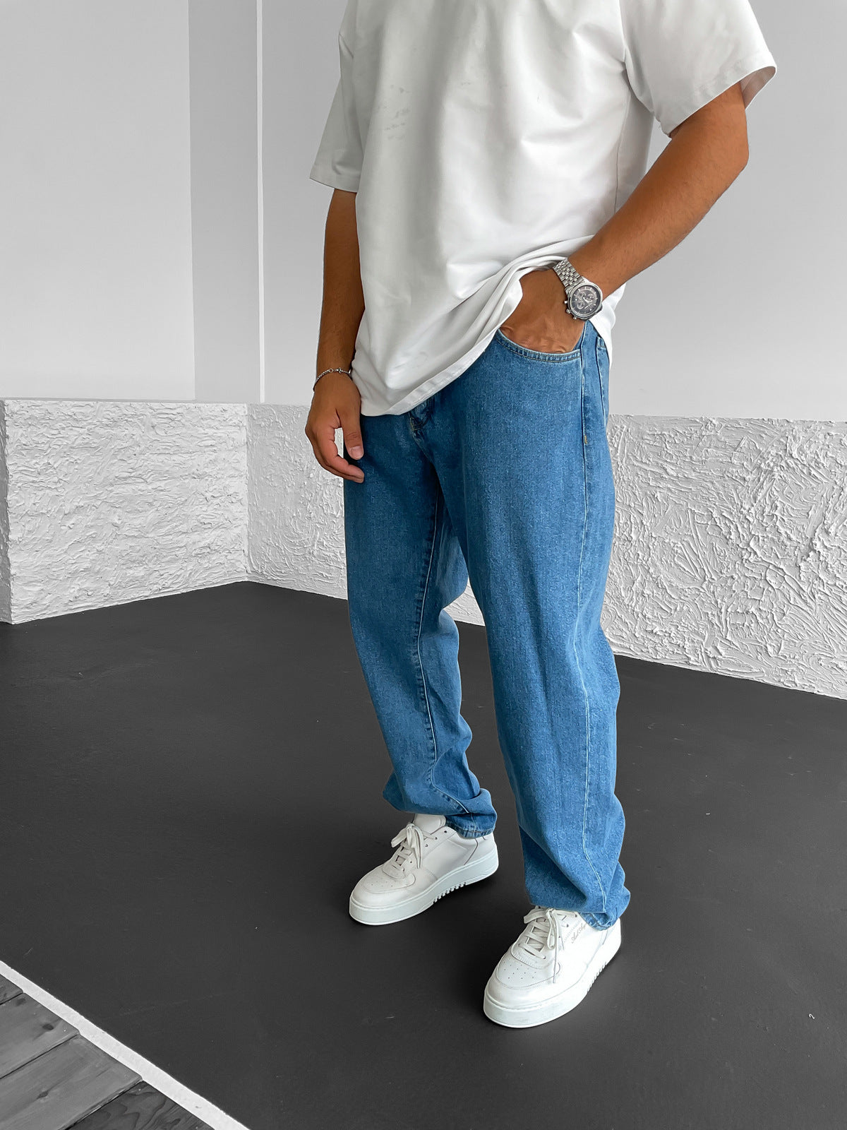 Blue Baggy Jeans