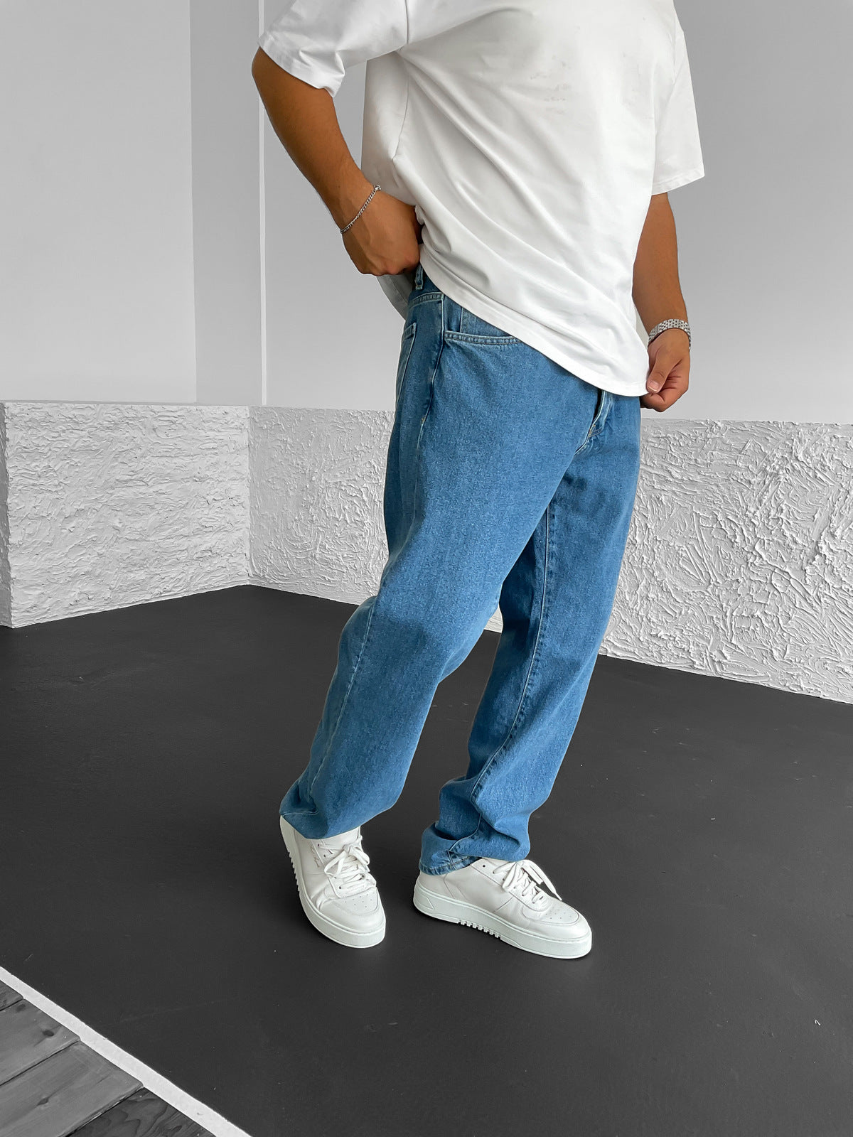 Blue Baggy Jeans