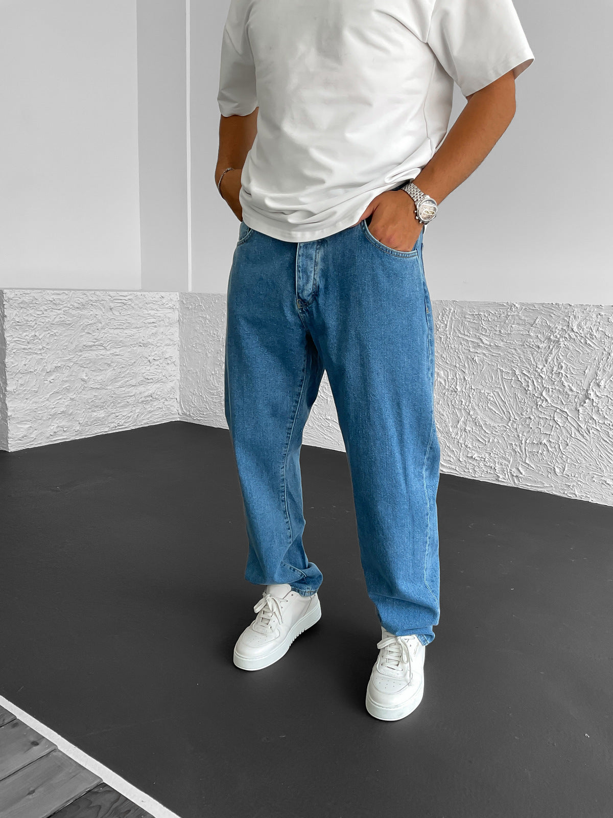 Blue Baggy Jeans