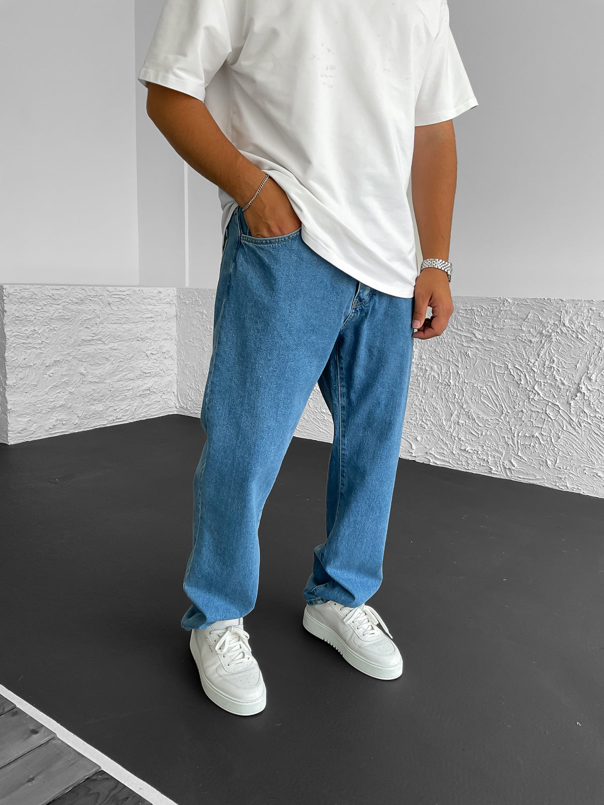 Blue Baggy Jeans