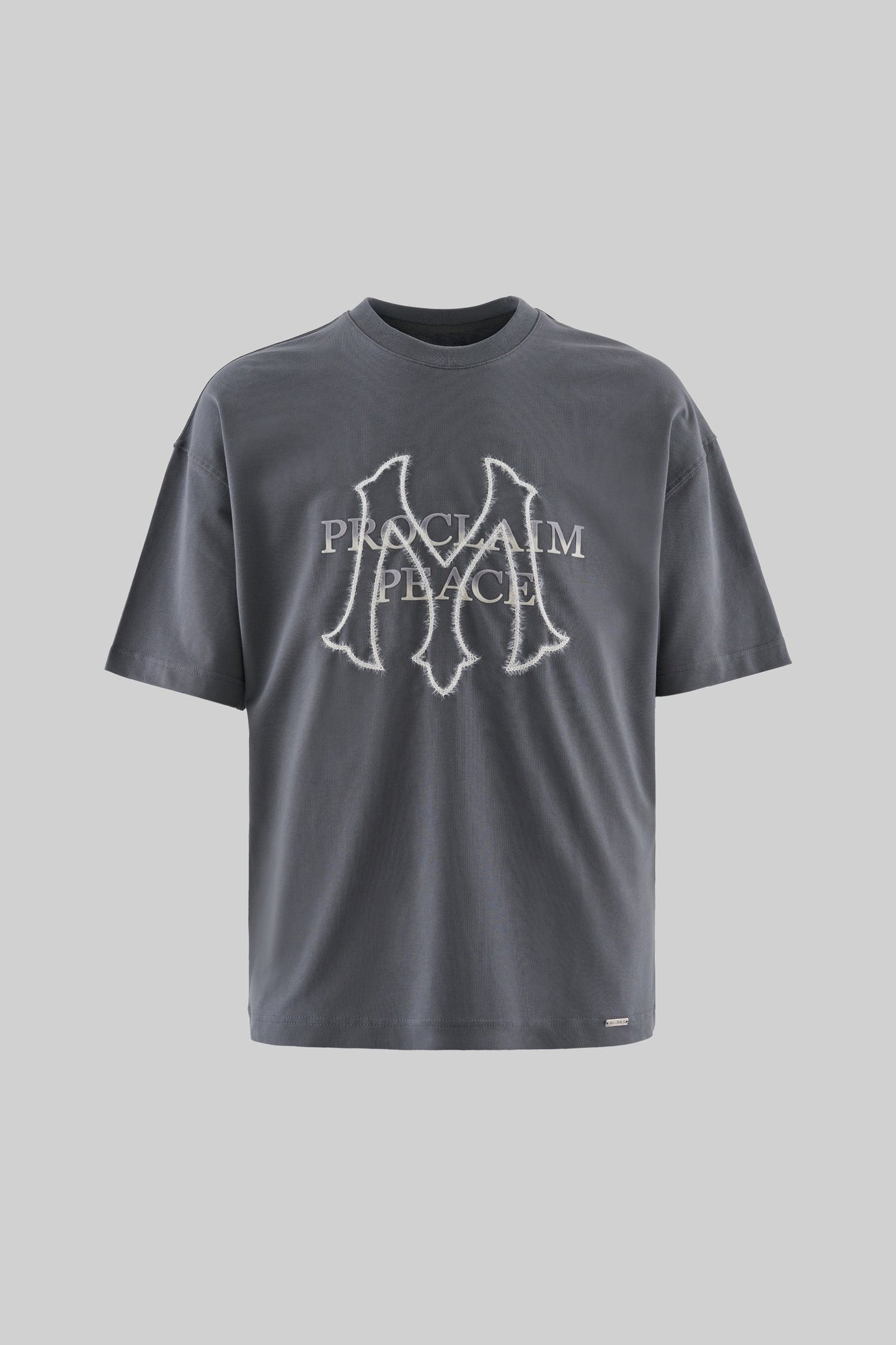 SMOKE PROCLAIM PEACE EMBROIDERED T-SHIRT