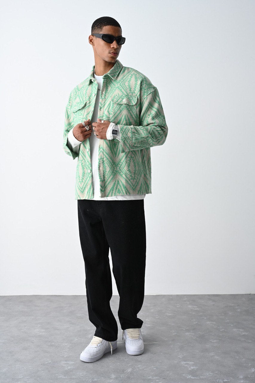 Benetton Pattern Lumberjack Shirt