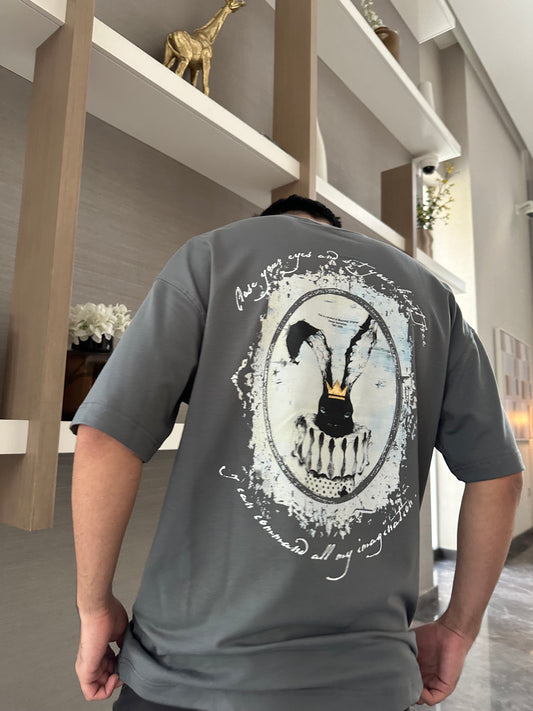 FUME BUNNY EMBROIDERED T-SHIRT