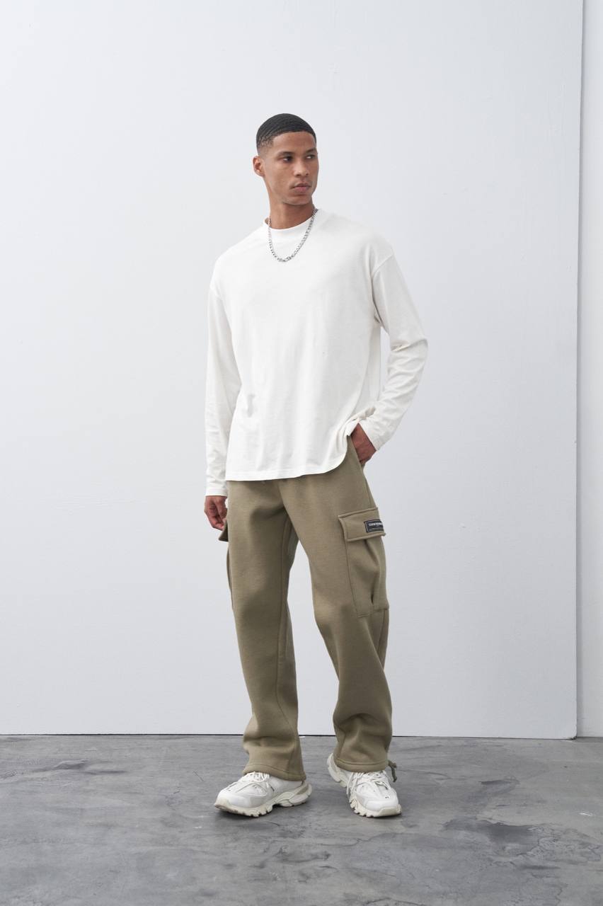 Khaki Cargo Jogger