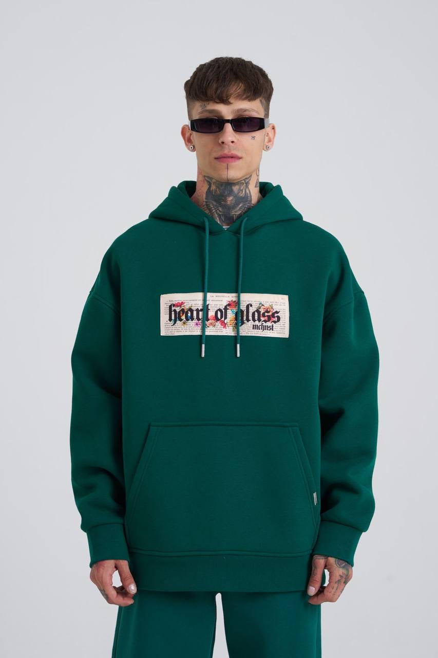 Petrol Heart of Glass Hoodie