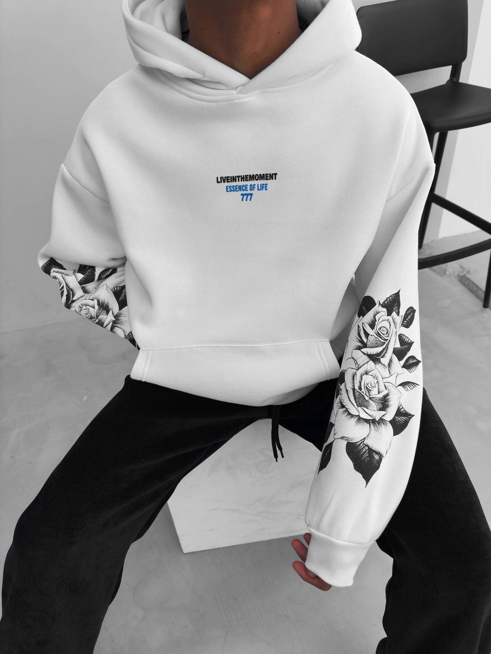 White 777 Hoodie