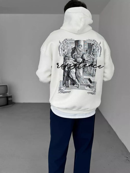 WHITE ANTIQUE HOODIE