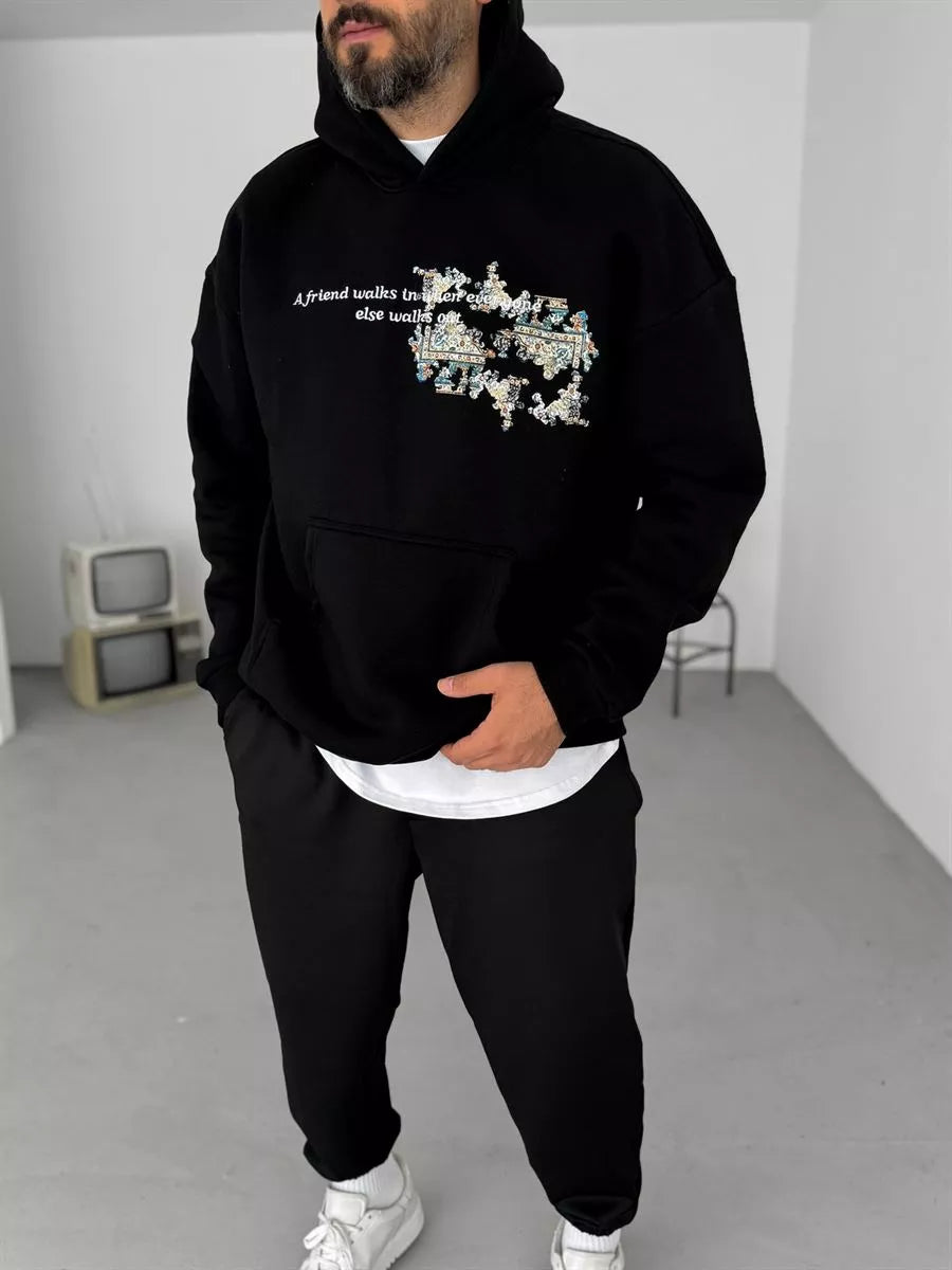 BLACK FRIEND HOODIE