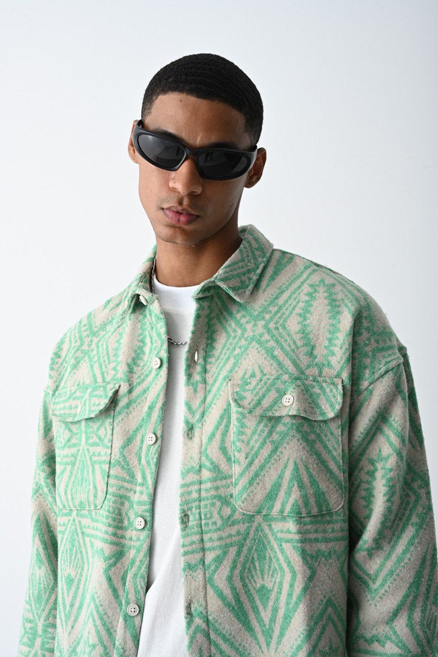Benetton Pattern Lumberjack Shirt