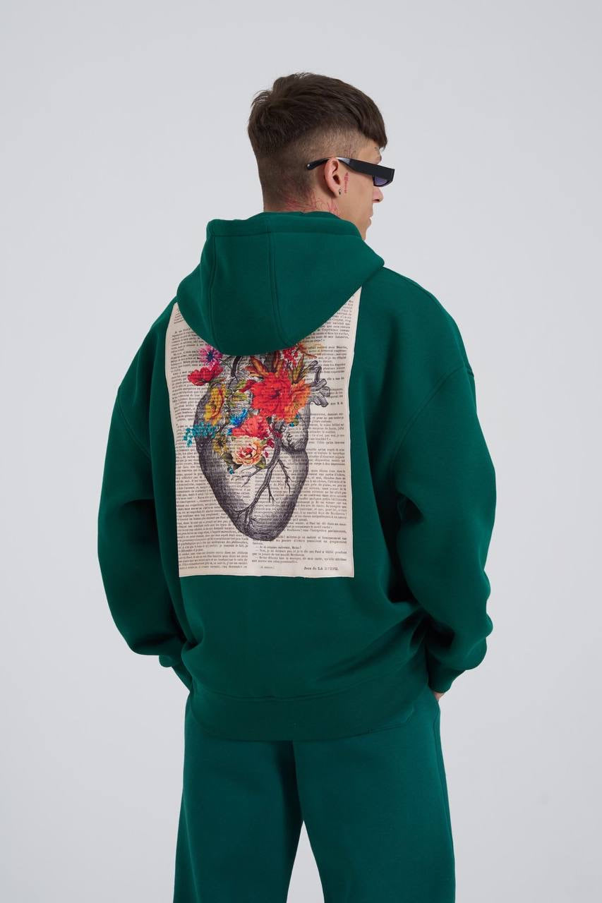 Petrol Heart of Glass Hoodie