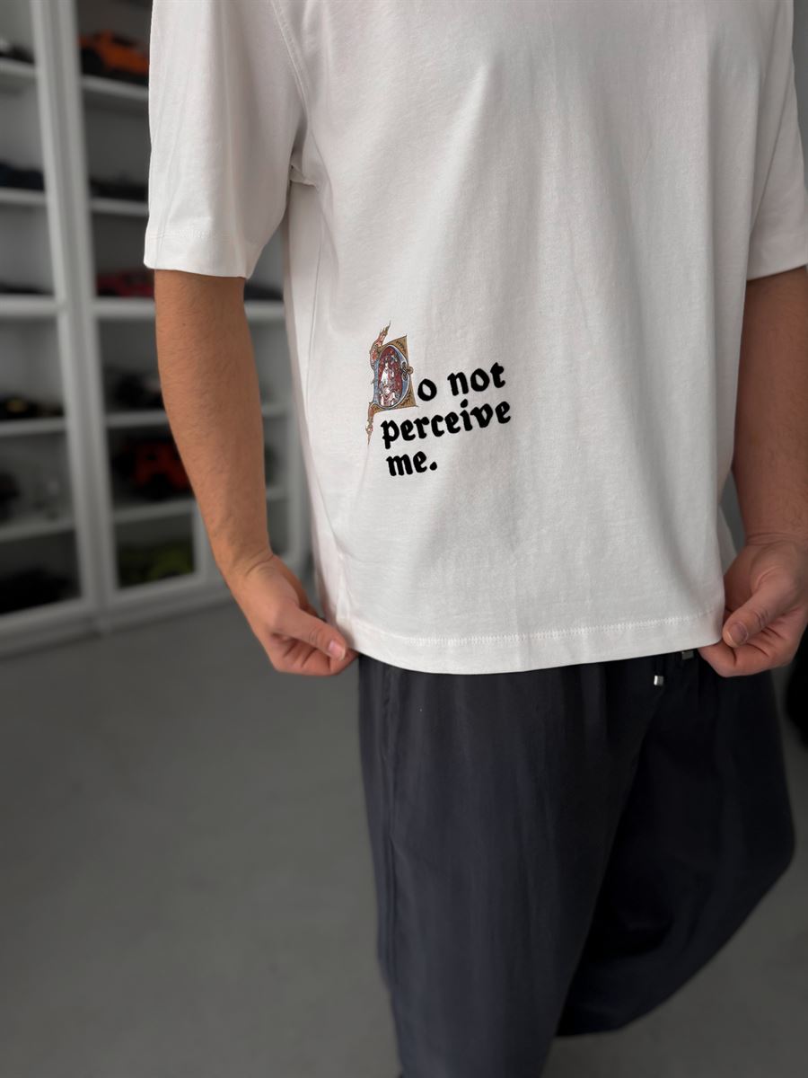 WHITE NOT PERCEIVE T-SHIRT