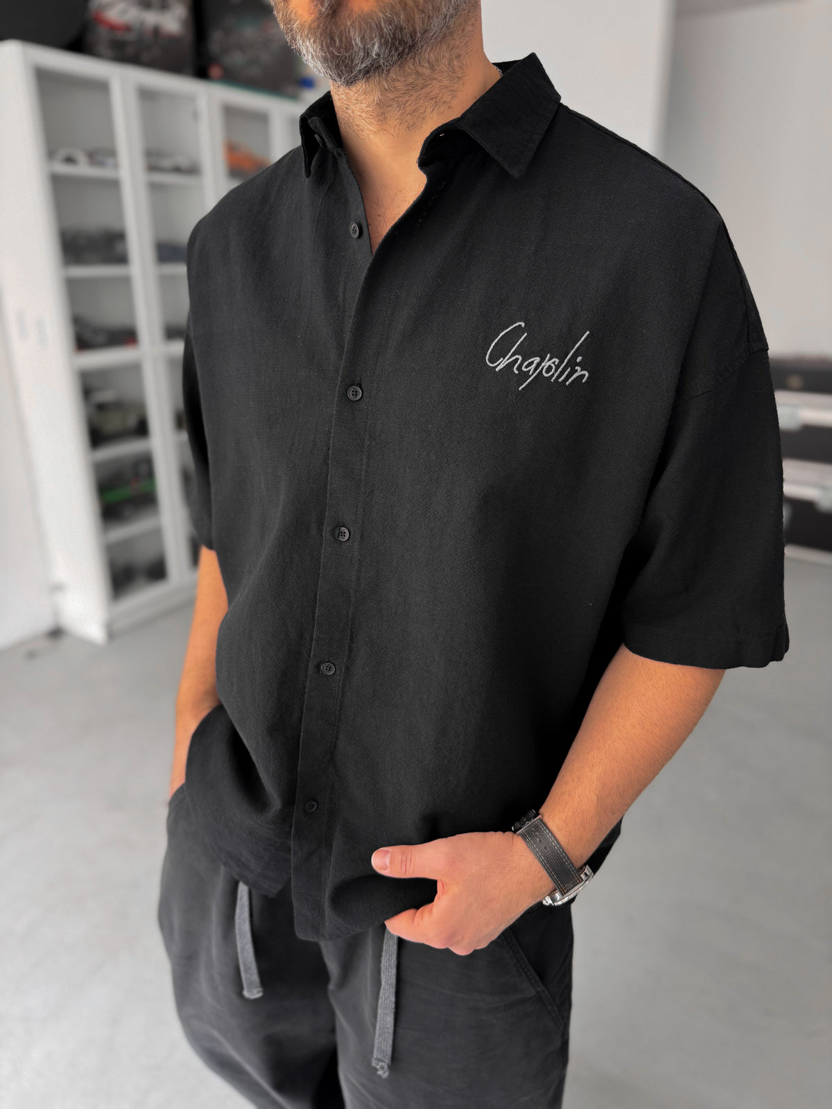 BLACK CHAPLIN SHIRT