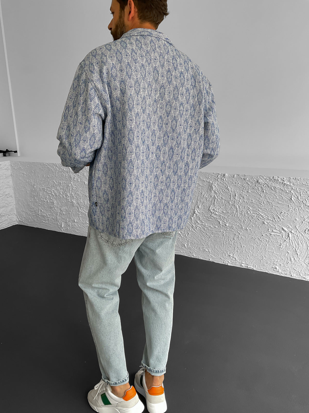 Blue Patterned Lumberjack Shirt