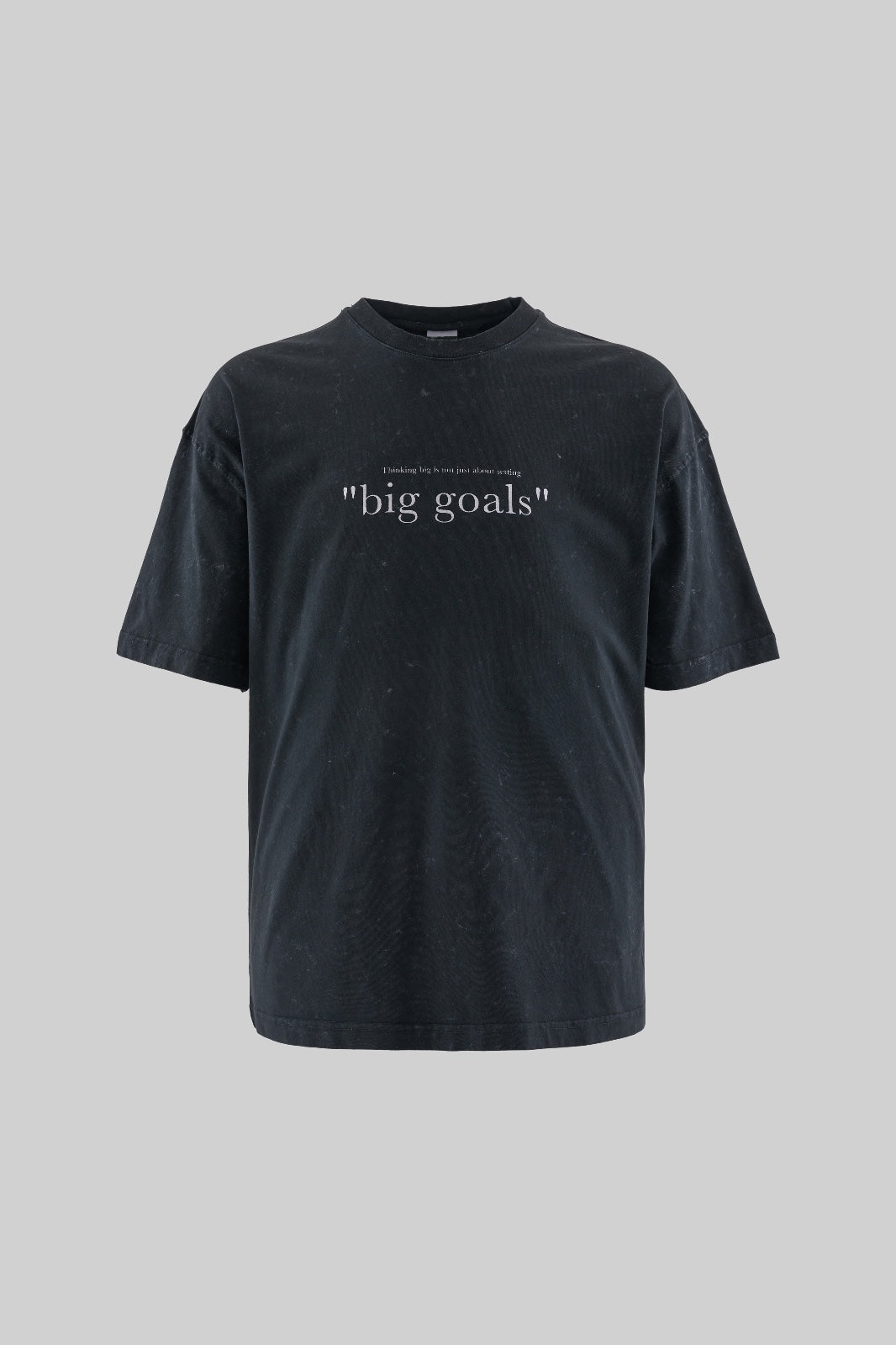 BLACK BIG GOALS T-SHIRT