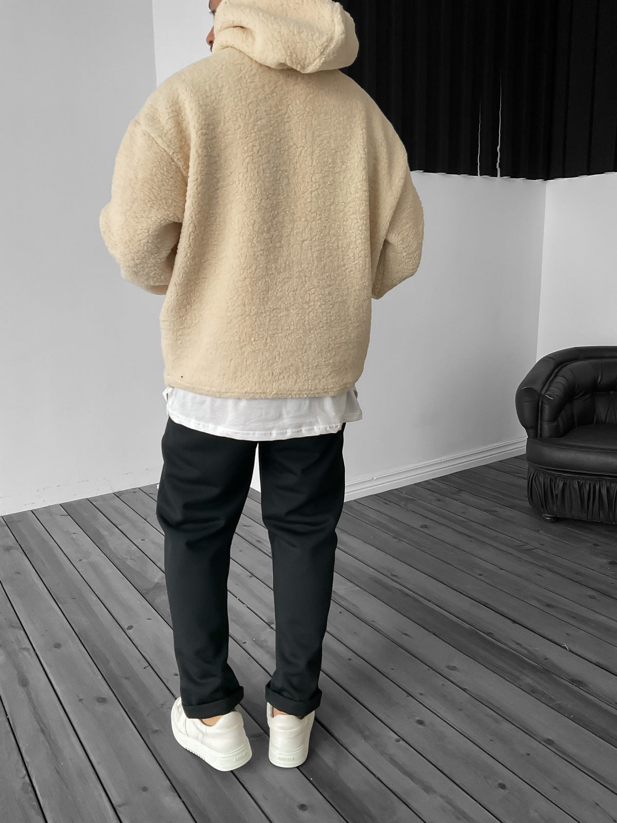 Beige Polar Hoodie