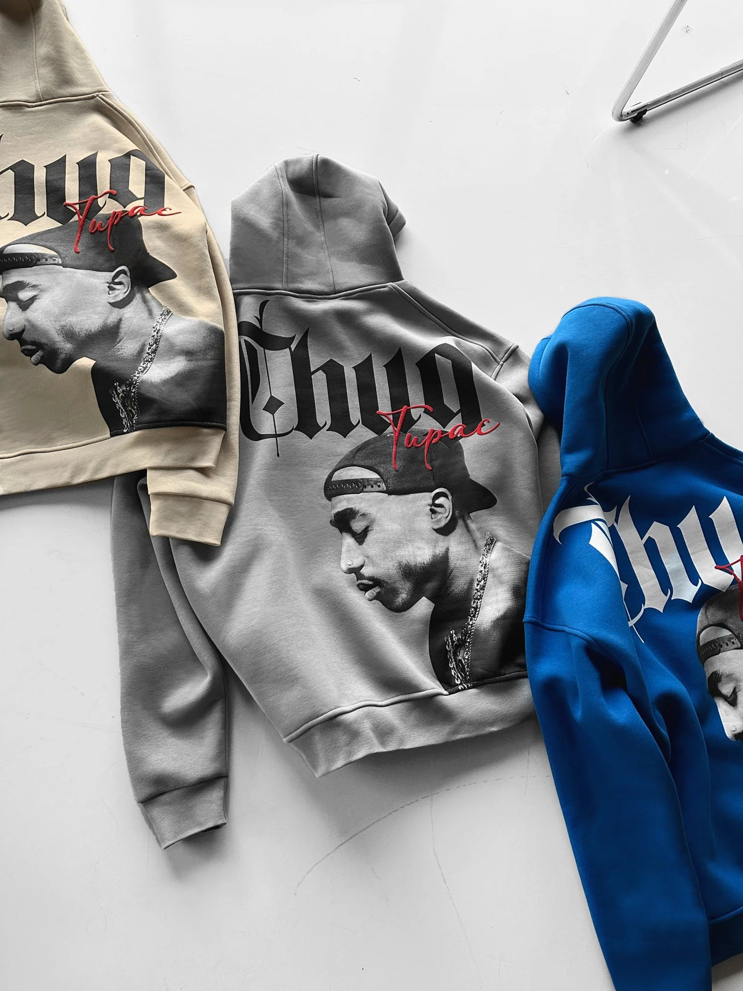 Grey Tupac Hoodie