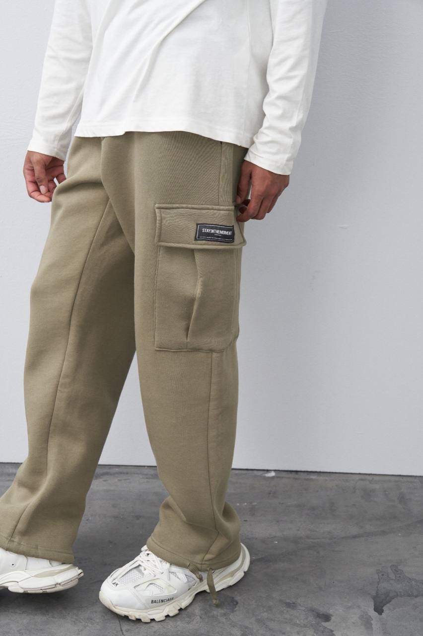 Khaki Cargo Jogger