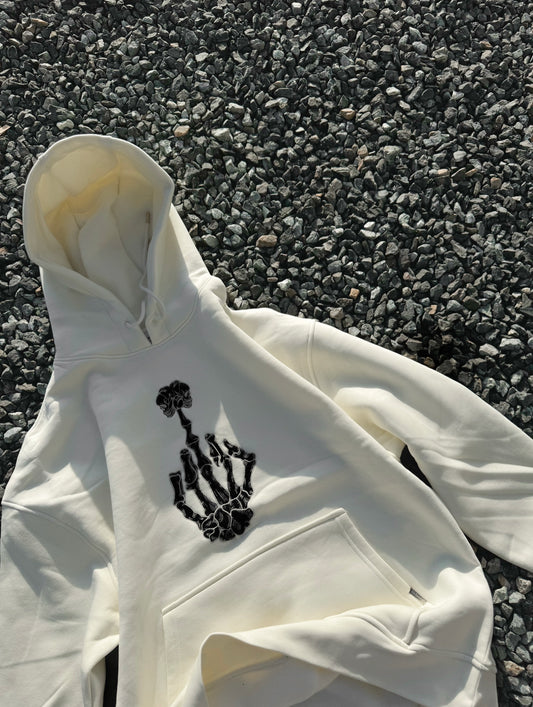 White Skull Hoodie