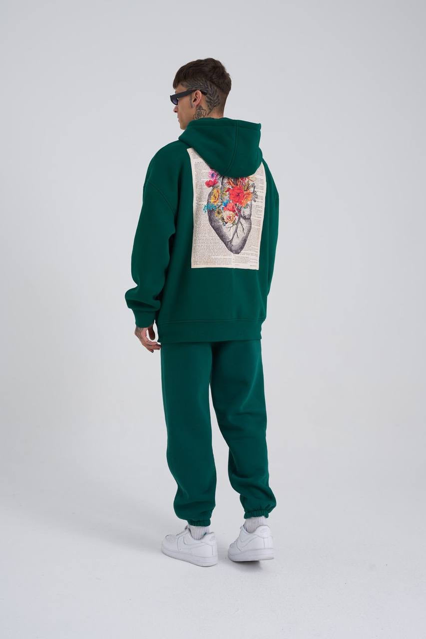 Petrol Heart of Glass Hoodie