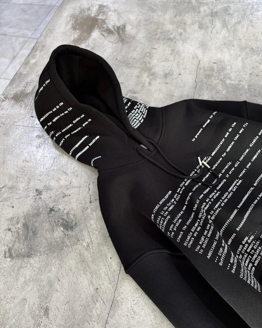 Black Error Hoodie