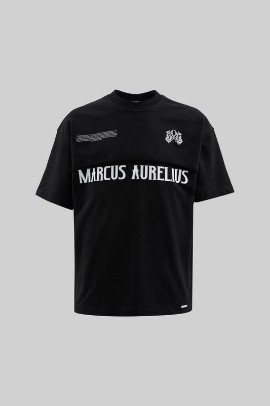 BLACK MARCUS AURELIUS T-SHIRT
