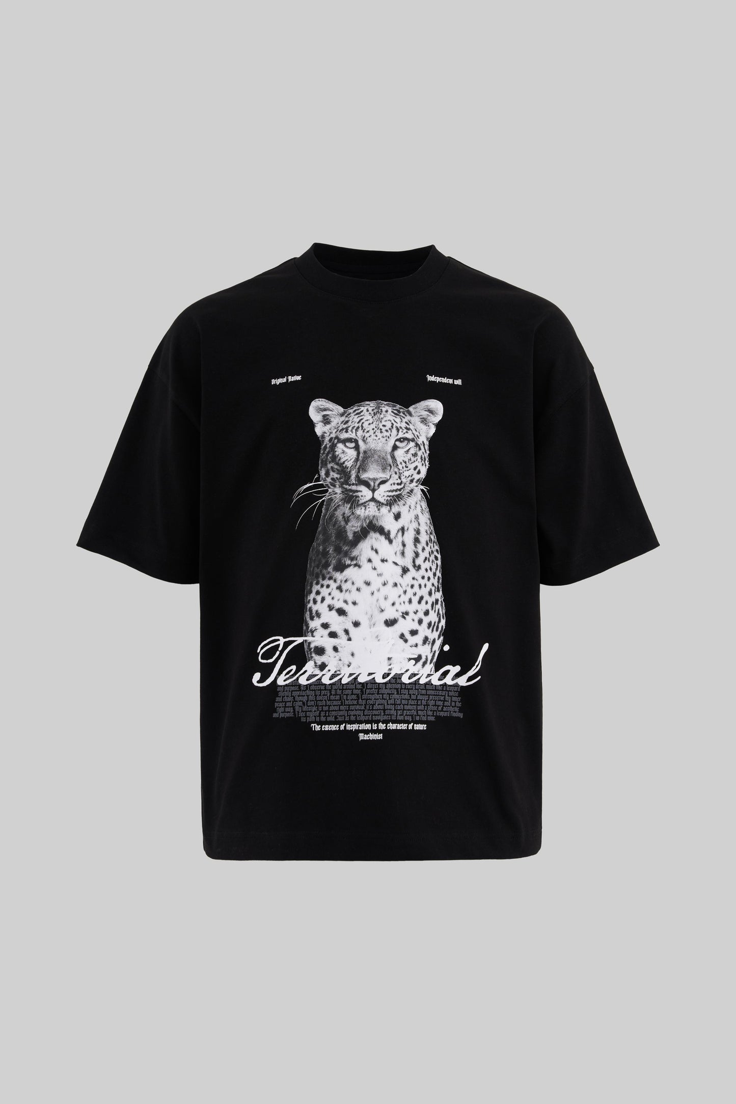BLACK LEOPARD T-SHIRT