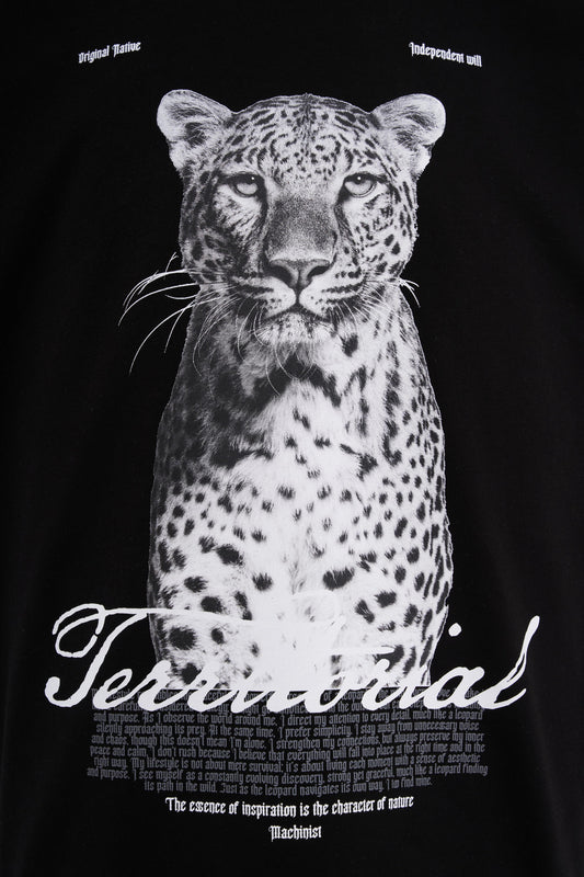 BLACK LEOPARD T-SHIRT