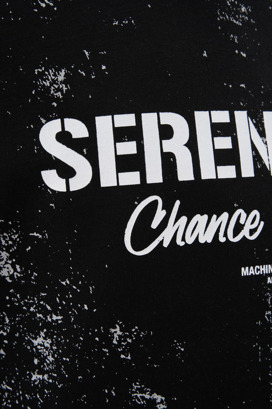 BLACK SERENDIPITY T-SHIRT