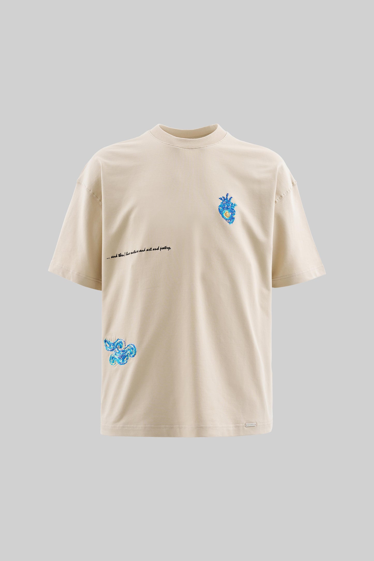 BEIGE THE STARRY NIGHT T-SHIRT