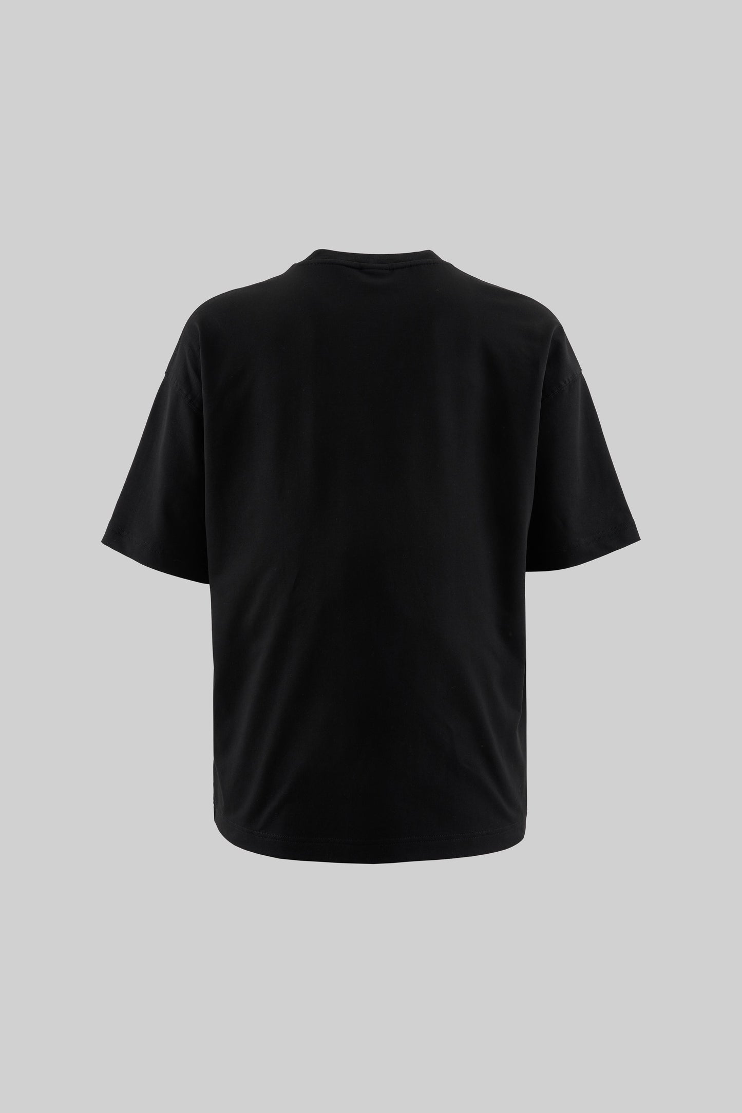 BLACK ETHNIC FIGURE EMBROIDERED T-SHIRT