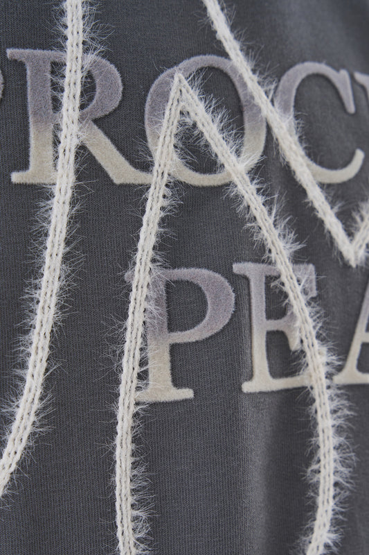 SMOKE PROCLAIM PEACE EMBROIDERED T-SHIRT