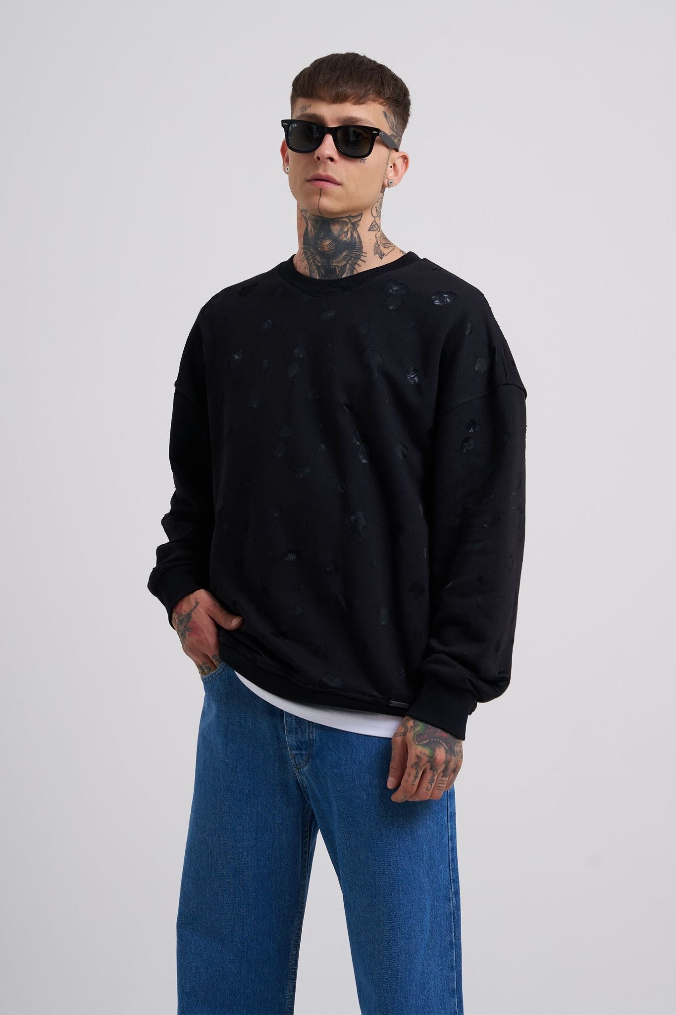 Black Ripped Shirt