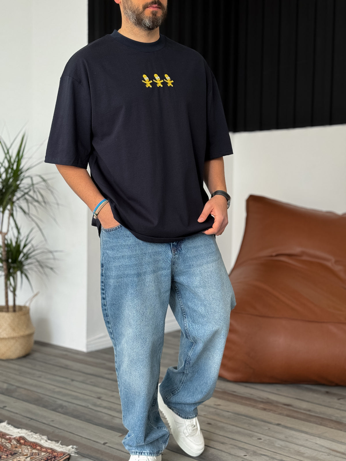 NAVY BLUE SIMPSON T-SHIRT
