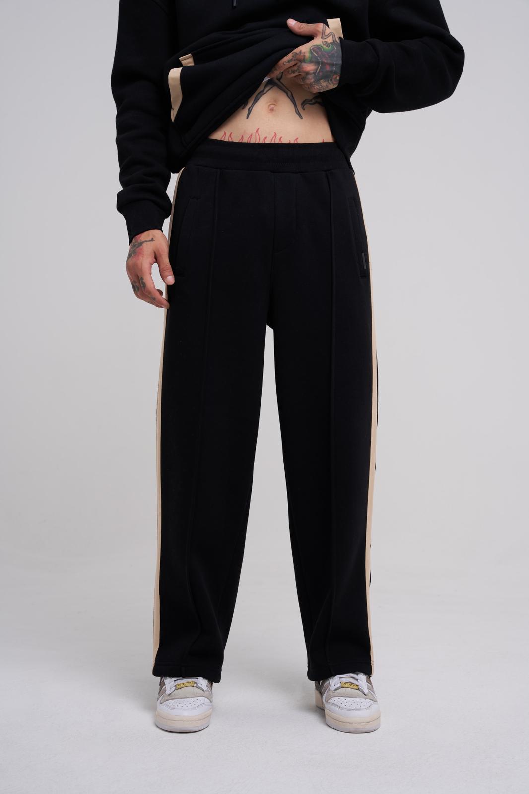 Black Gold Stripe Jogger