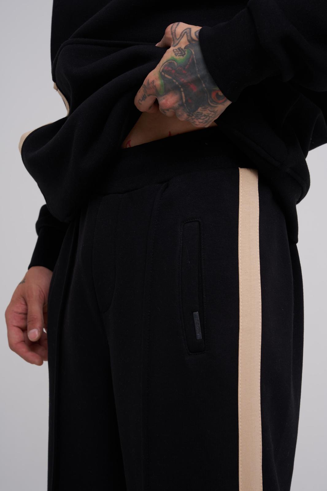 Black Gold Stripe Jogger