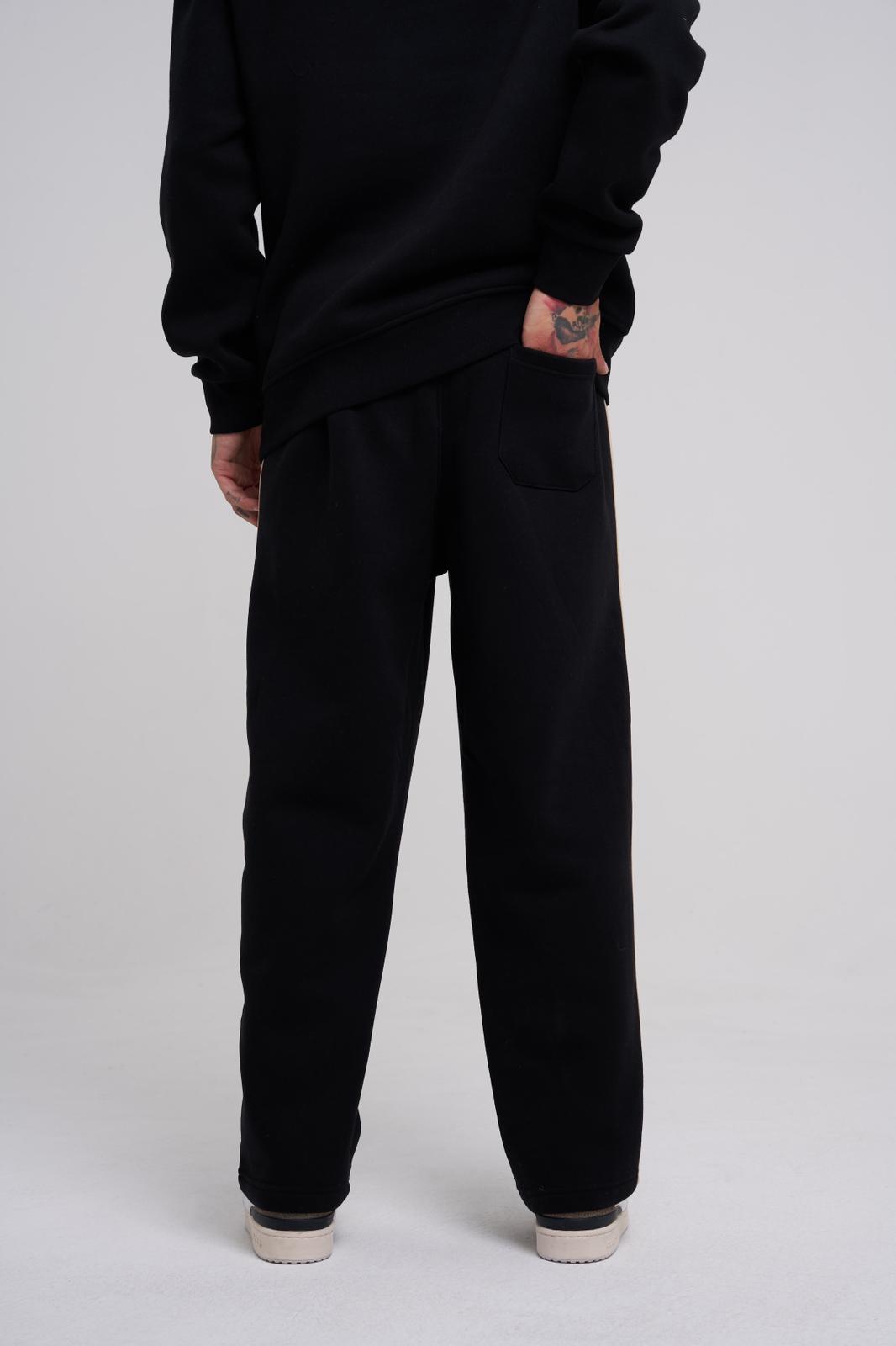 Black Gold Stripe Jogger
