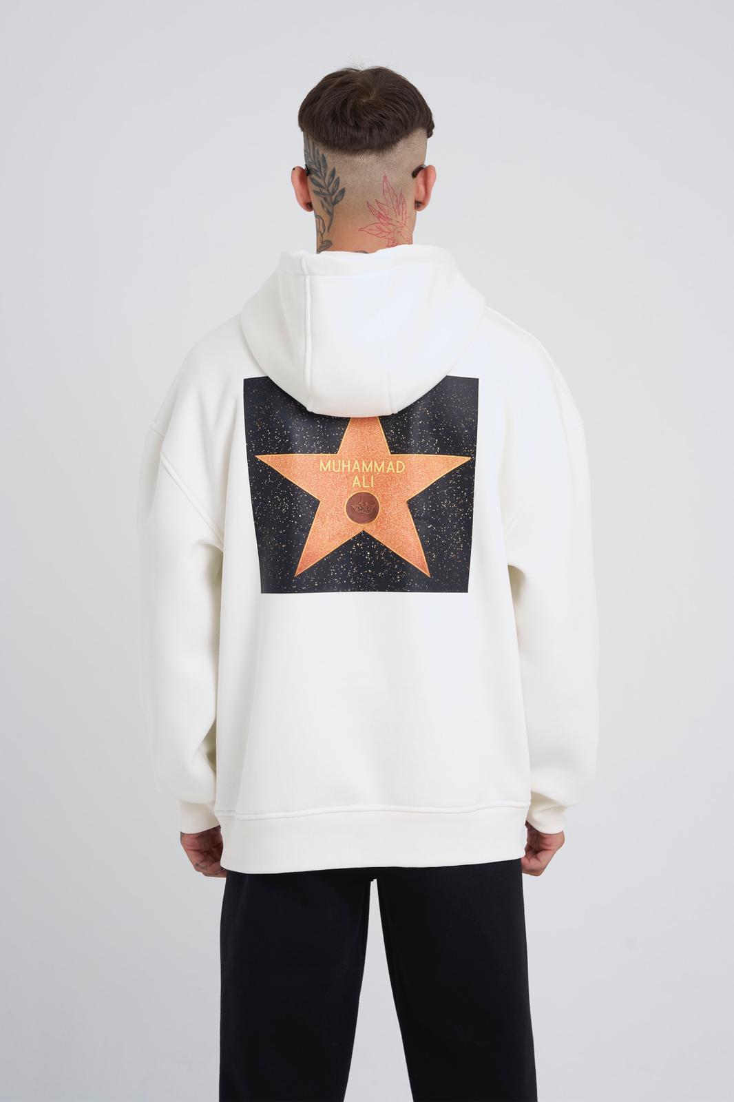 White Muhammad Ali Hoodie