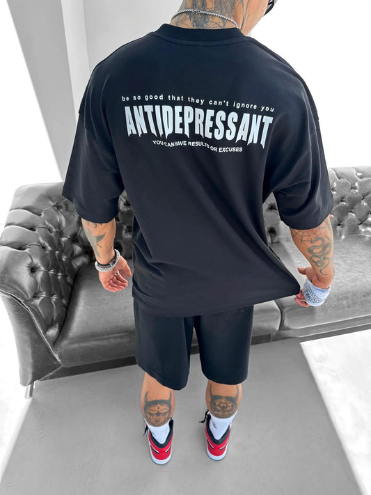 Black ANTIDEPRESSANT T-Shirt