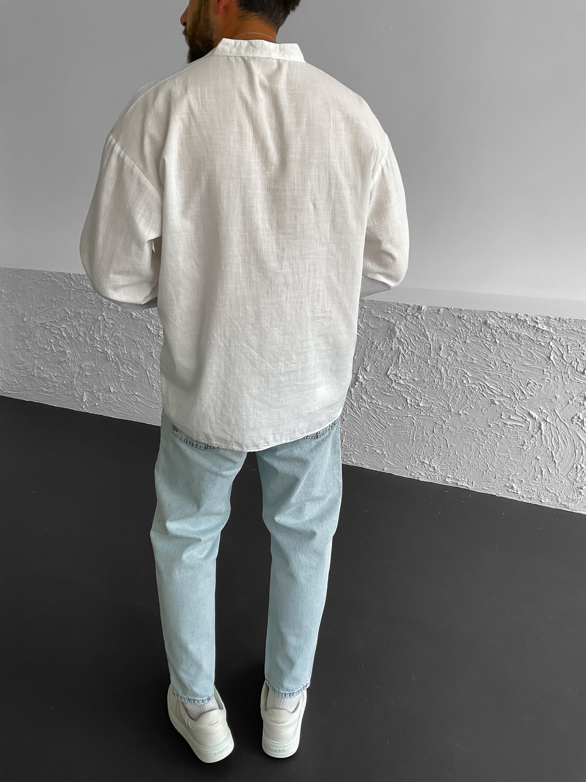 White V Neck Shirt