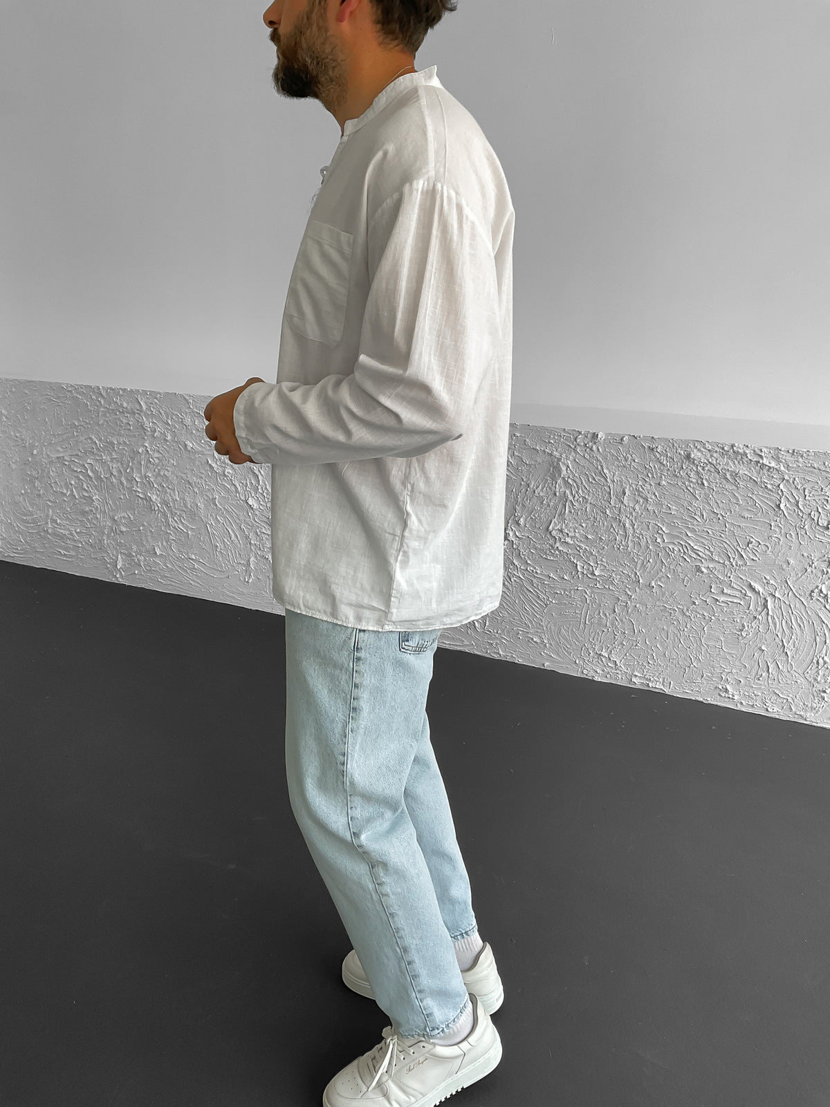 White V Neck Shirt