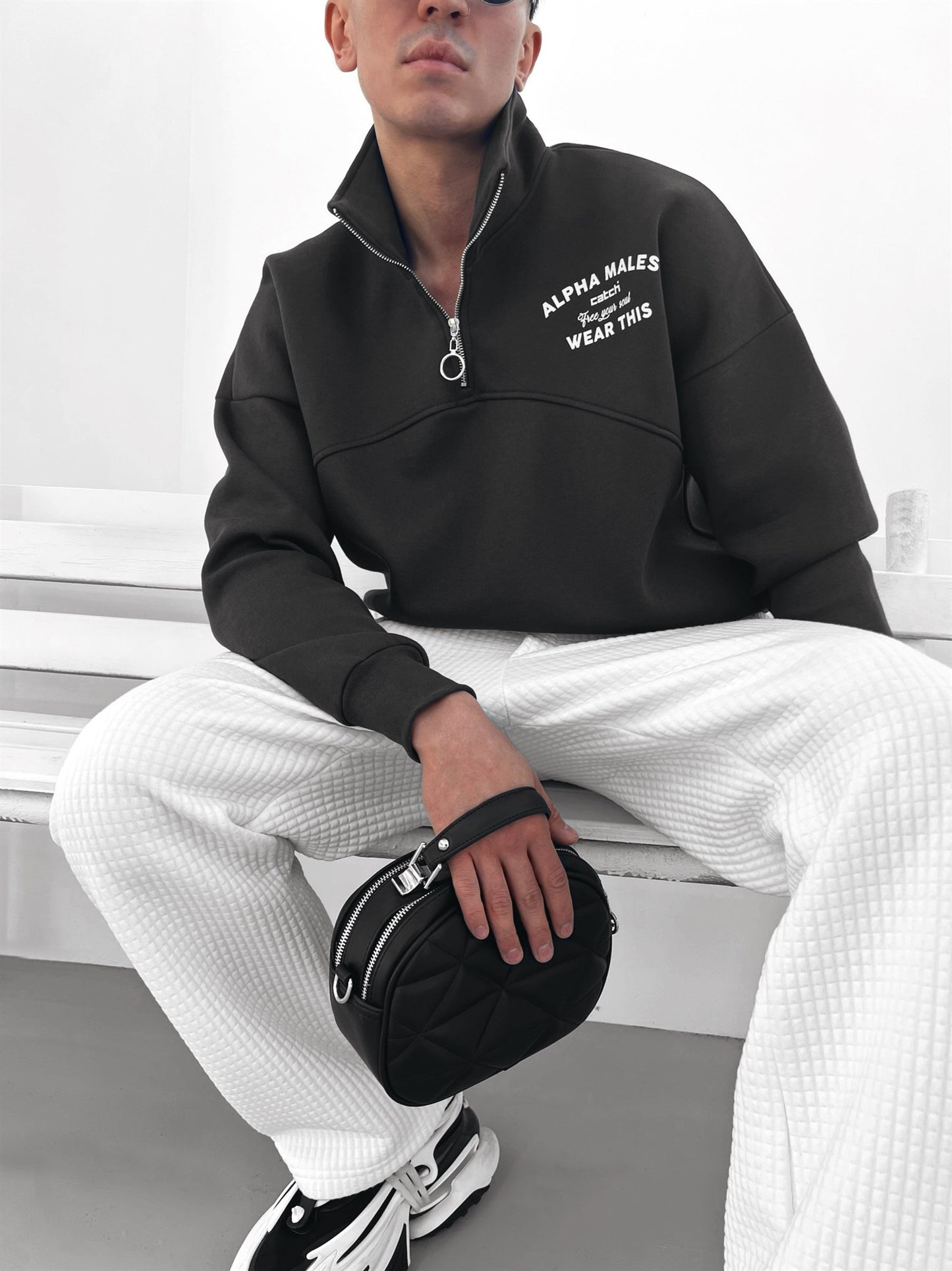 Anthracite Alpha Zippered Sweatshirt