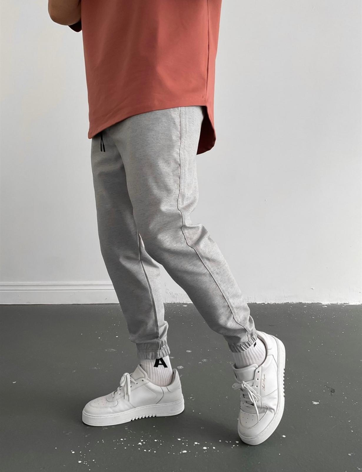 Grey Linen Joggers