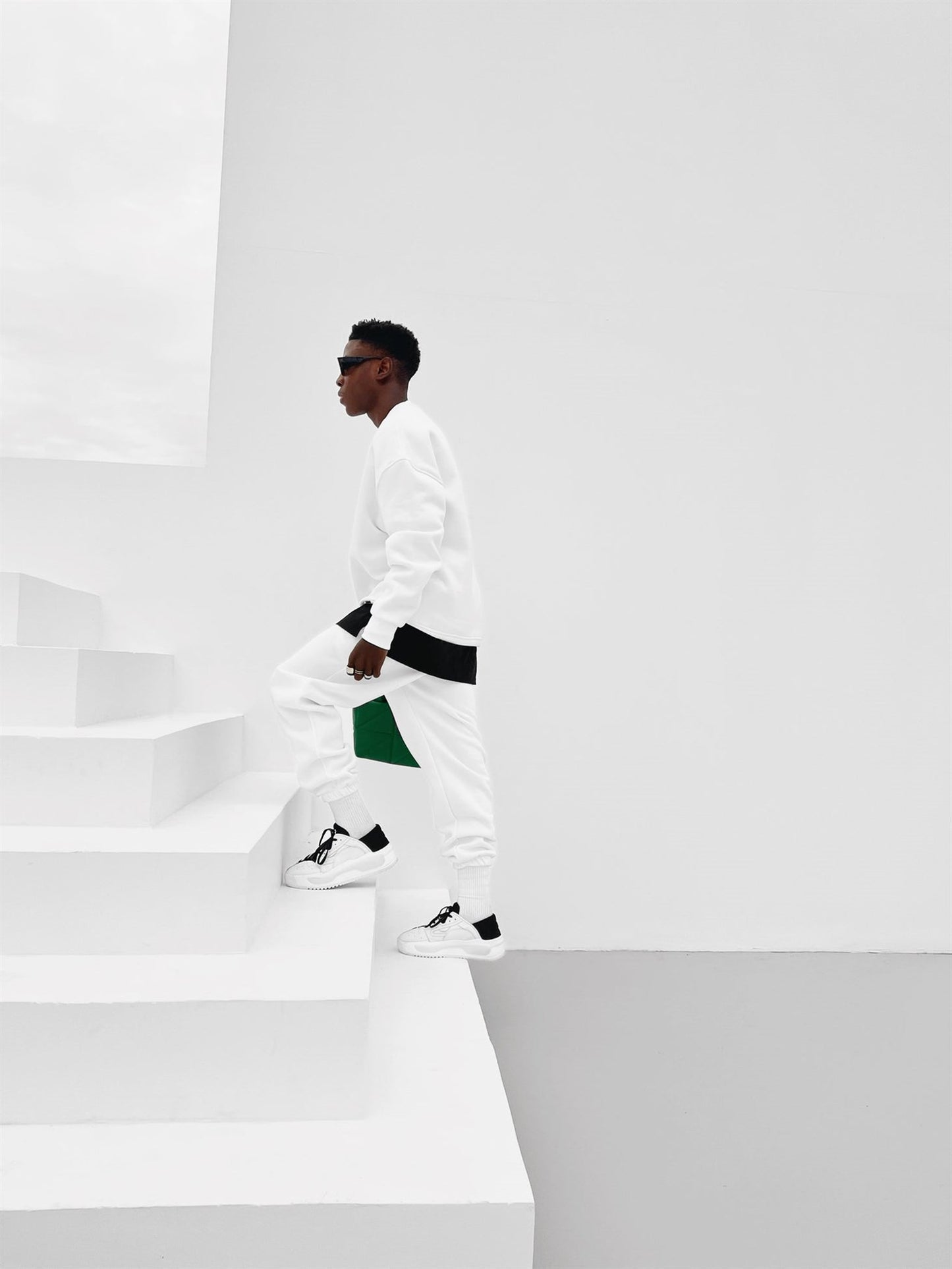 White Basic Joggers