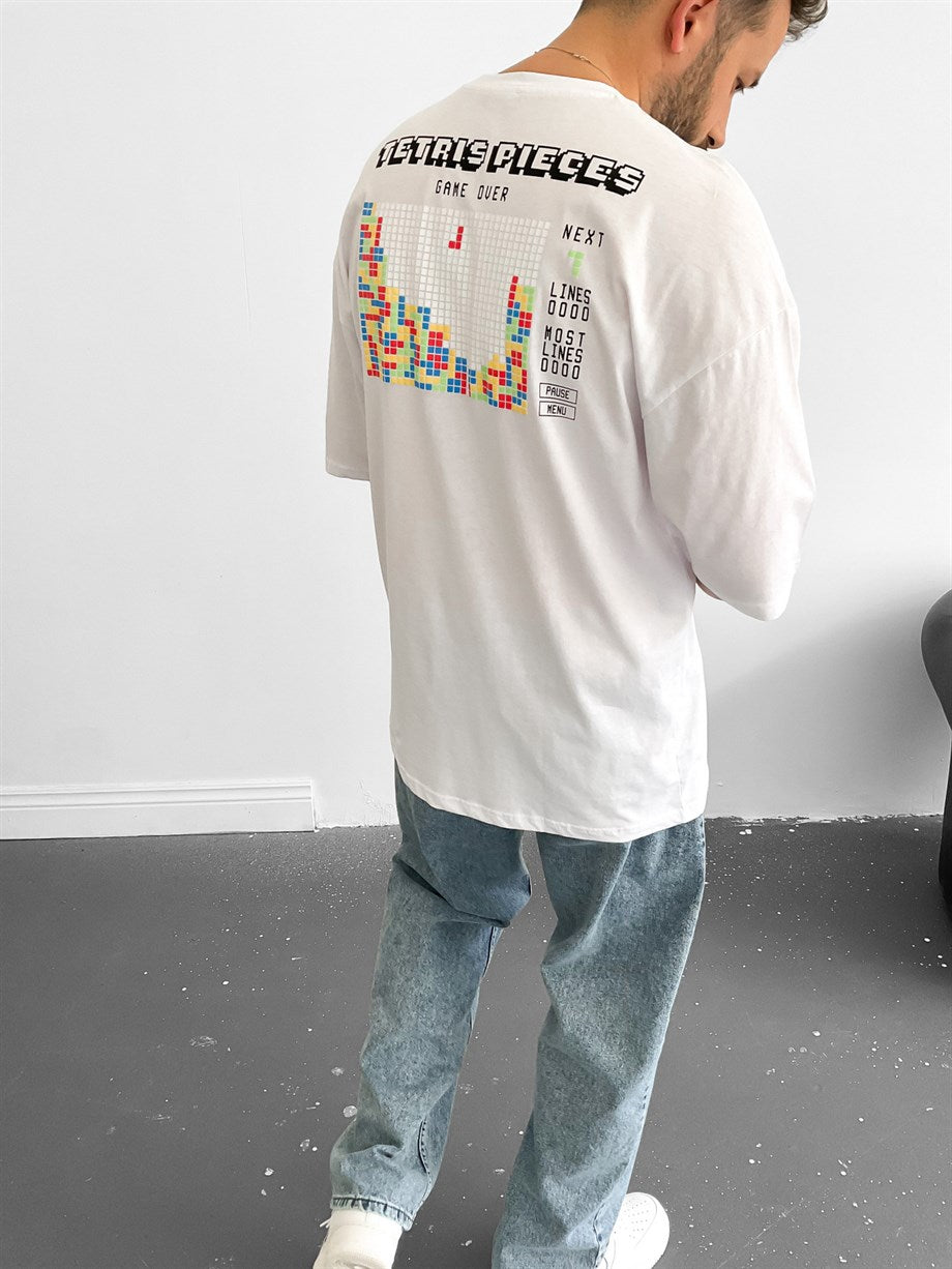 White Tetris T-Shirt