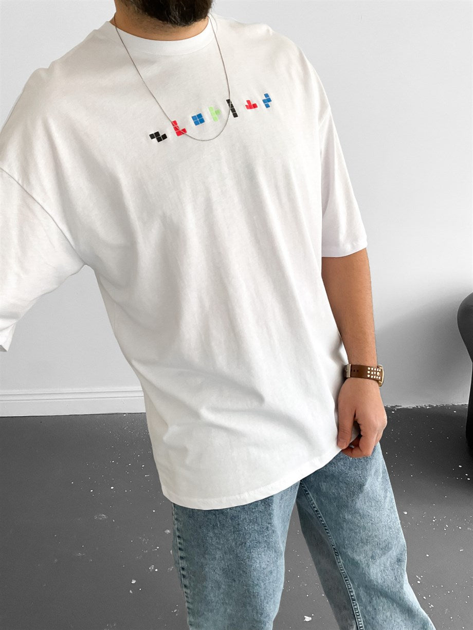 White Tetris T-Shirt