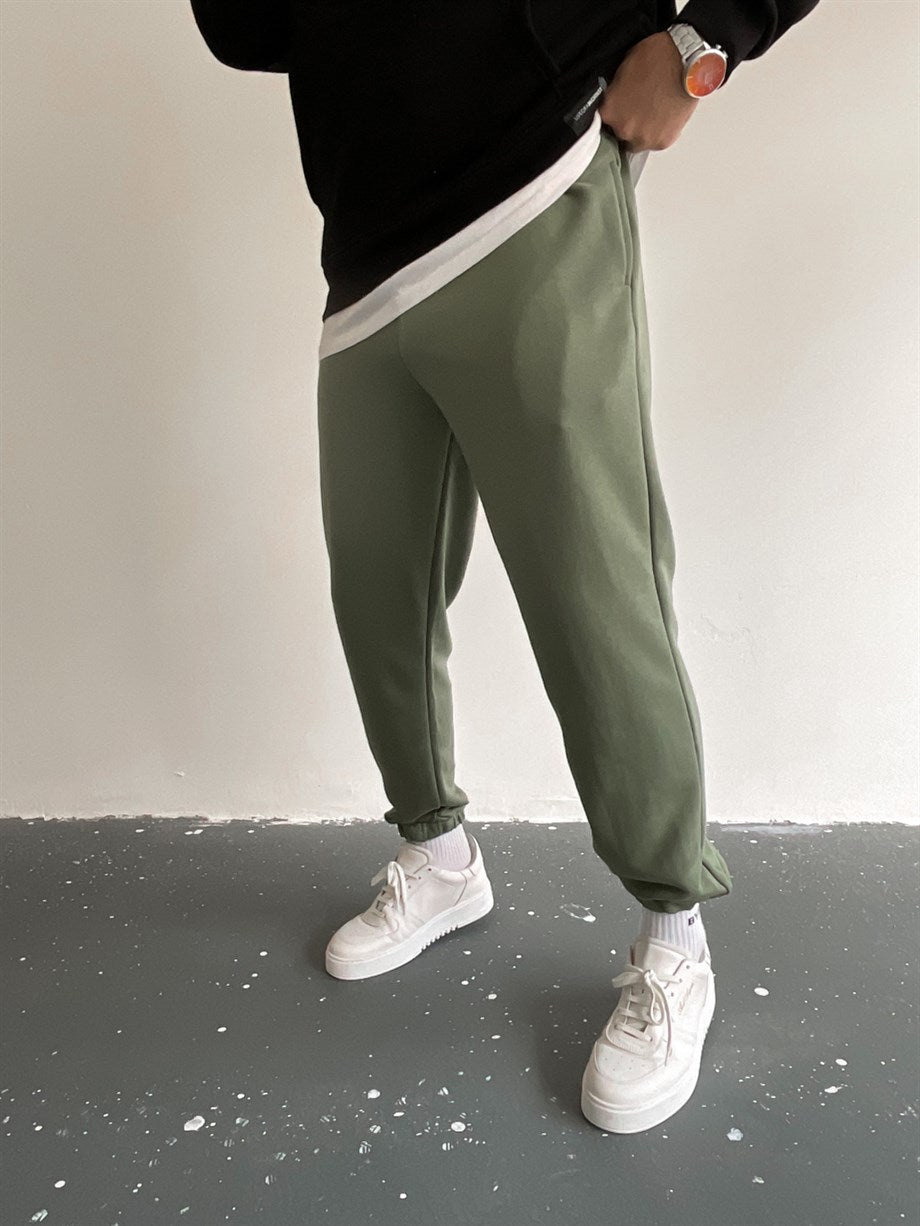 Khaki Simple Joggers