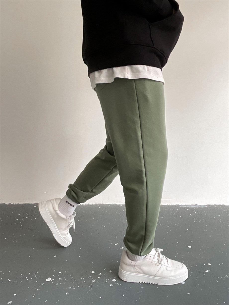 Khaki Simple Joggers