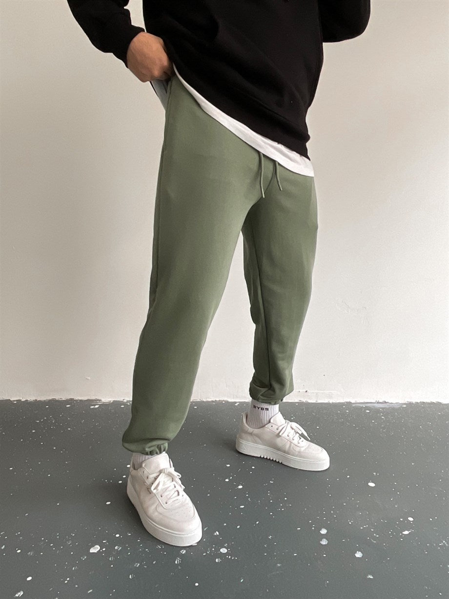 Khaki Simple Joggers