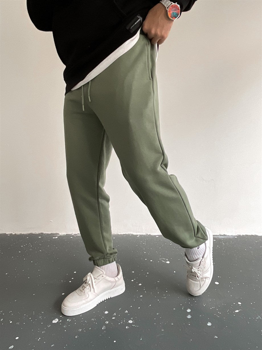 Khaki Simple Joggers
